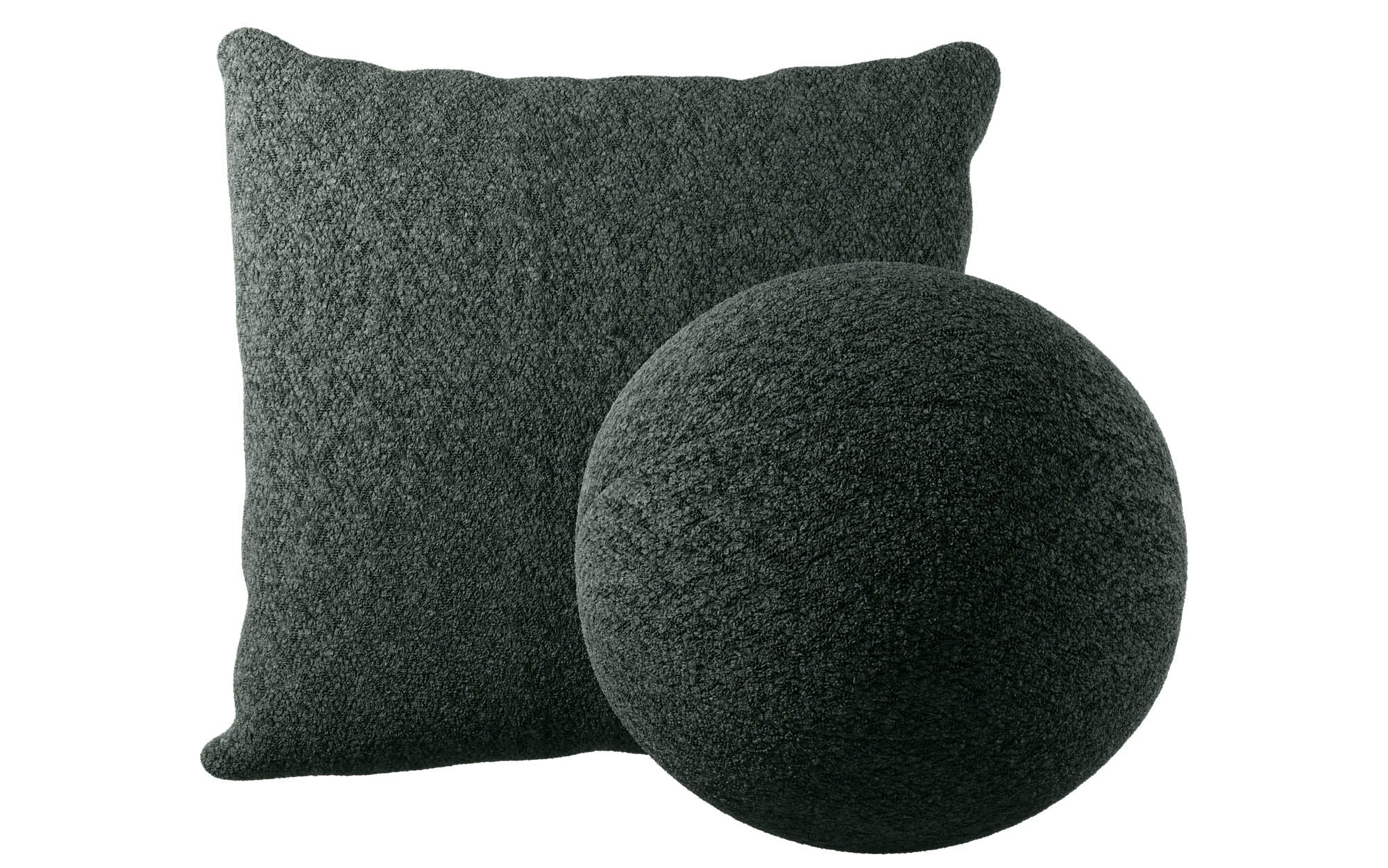 Zierkëssen Set Gava/Sphere aus Bouclé