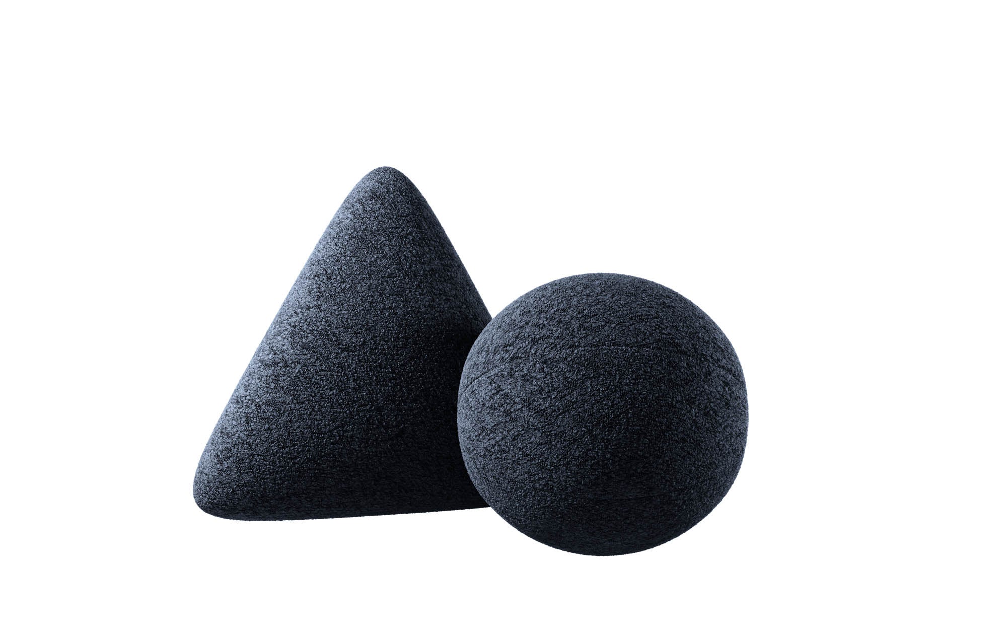 Zierkëssen-Set Globe/Nook aus Bouclé