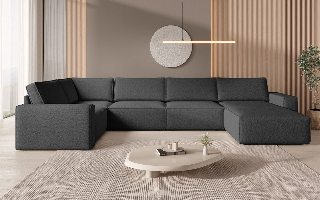 Modulare Sofalandschaft U Yuma aus Bouclé