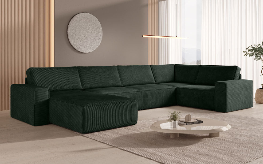 Modular Sofalandschaft U Yuma aus Cord