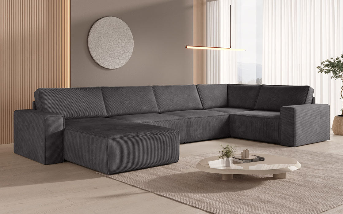 Modular Sofalandschaft U Yuma aus Cord