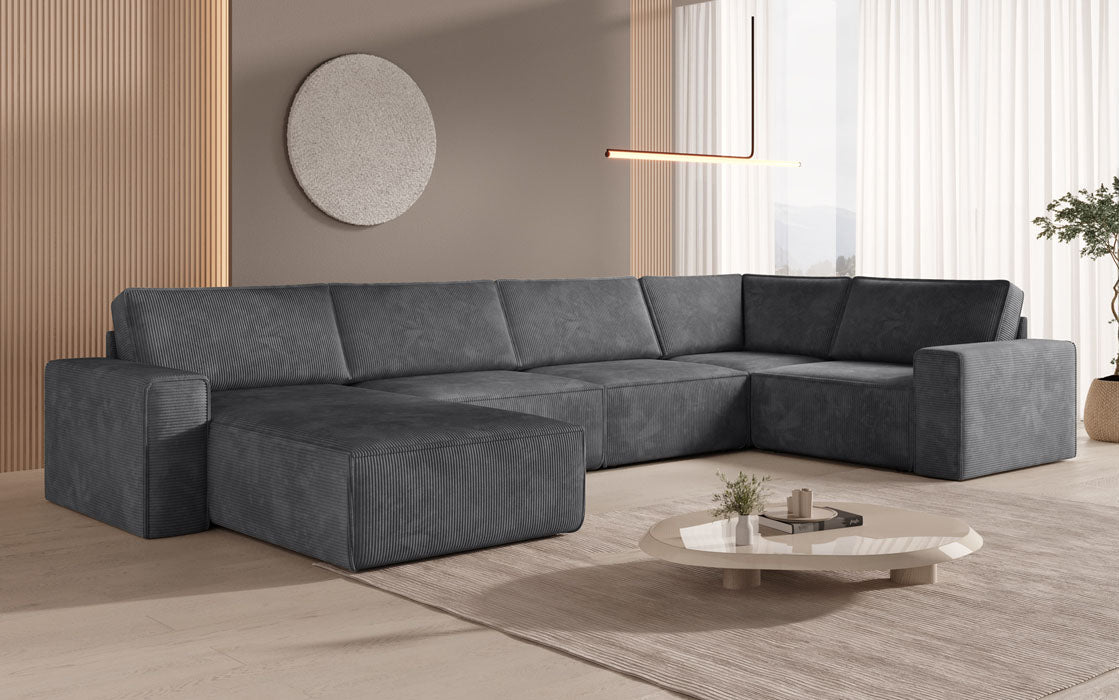 Modular Sofalandschaft U Yuma aus Cord