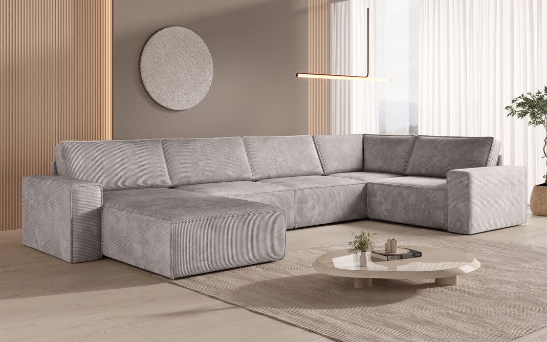 Modular Sofalandschaft U Yuma aus Cord