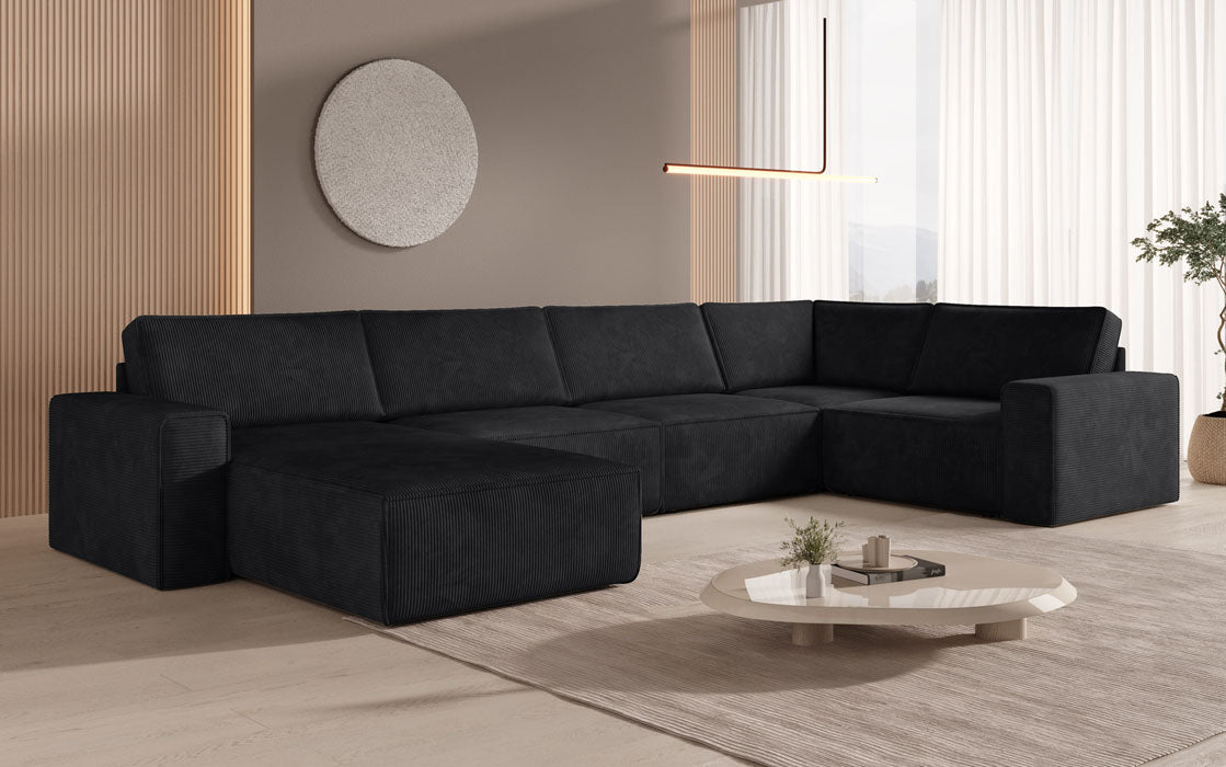 Modular Sofalandschaft U Yuma aus Cord