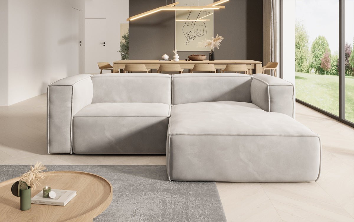 Designer Sofa Comfy L Mini aus Samt