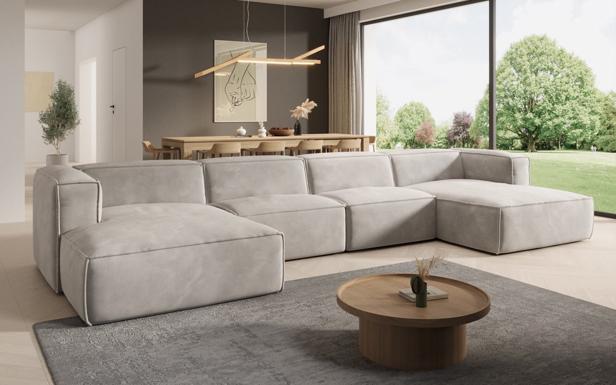 Designer Sofa Comfy U in Samt