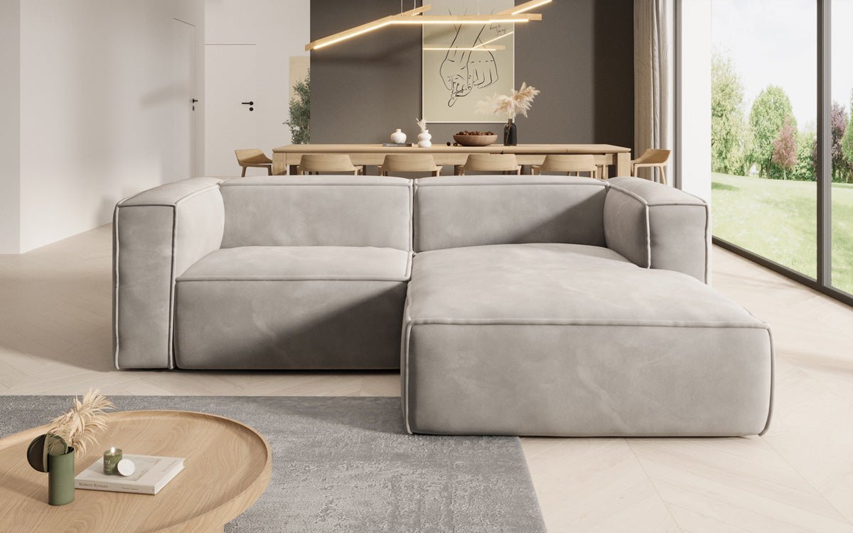 Designer Sofa Comfy L Mini aus Samt