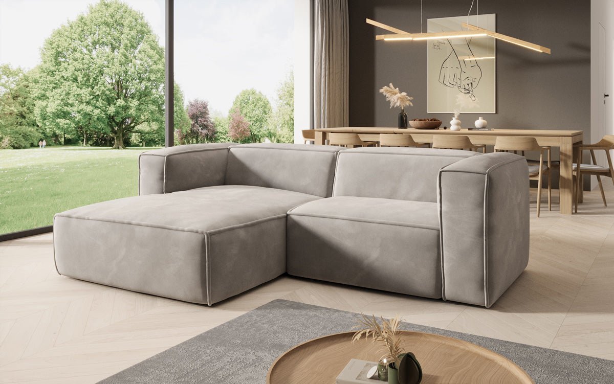 Designer Sofa Comfy L Mini aus Samt