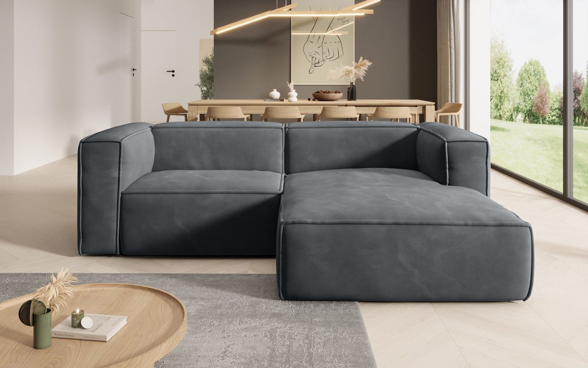 Designer Sofa Comfy L Mini aus Samt