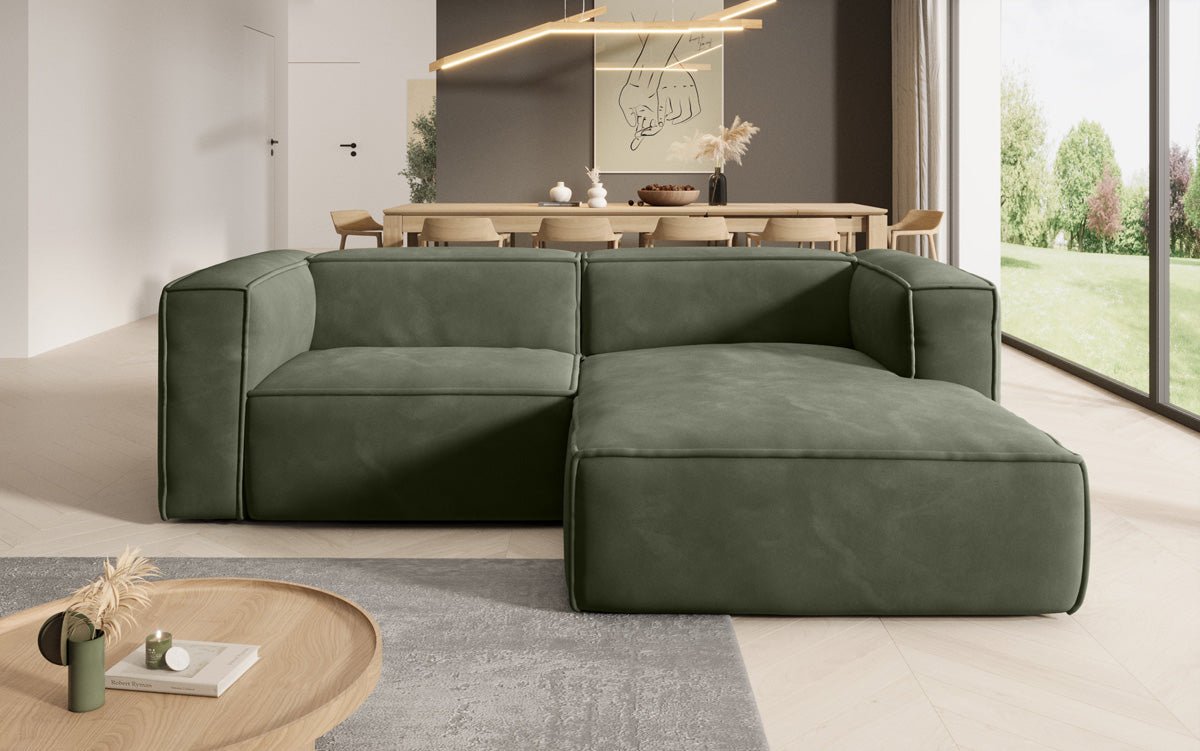 Designer Sofa Comfy L Mini aus Samt