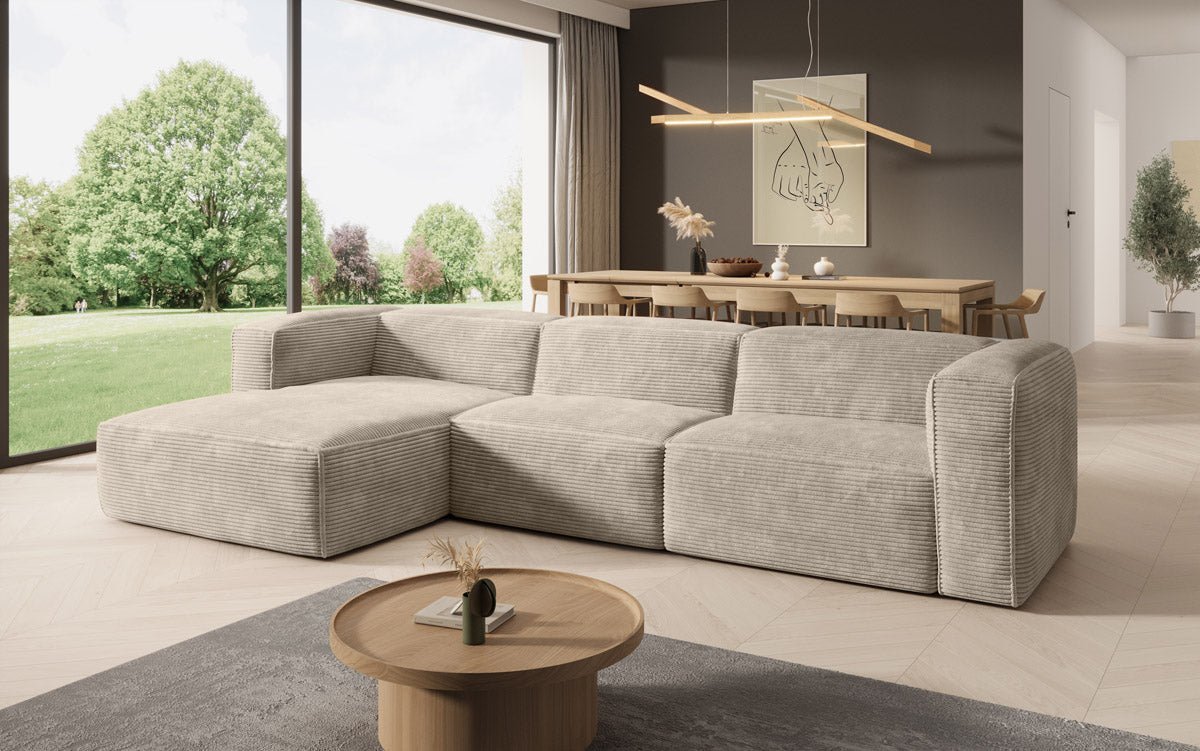 Designer Sofa Comfy L aus Kord