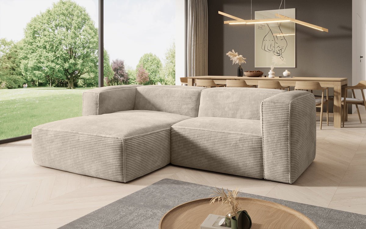 Designer Sofa Comfy L Mini in Cord