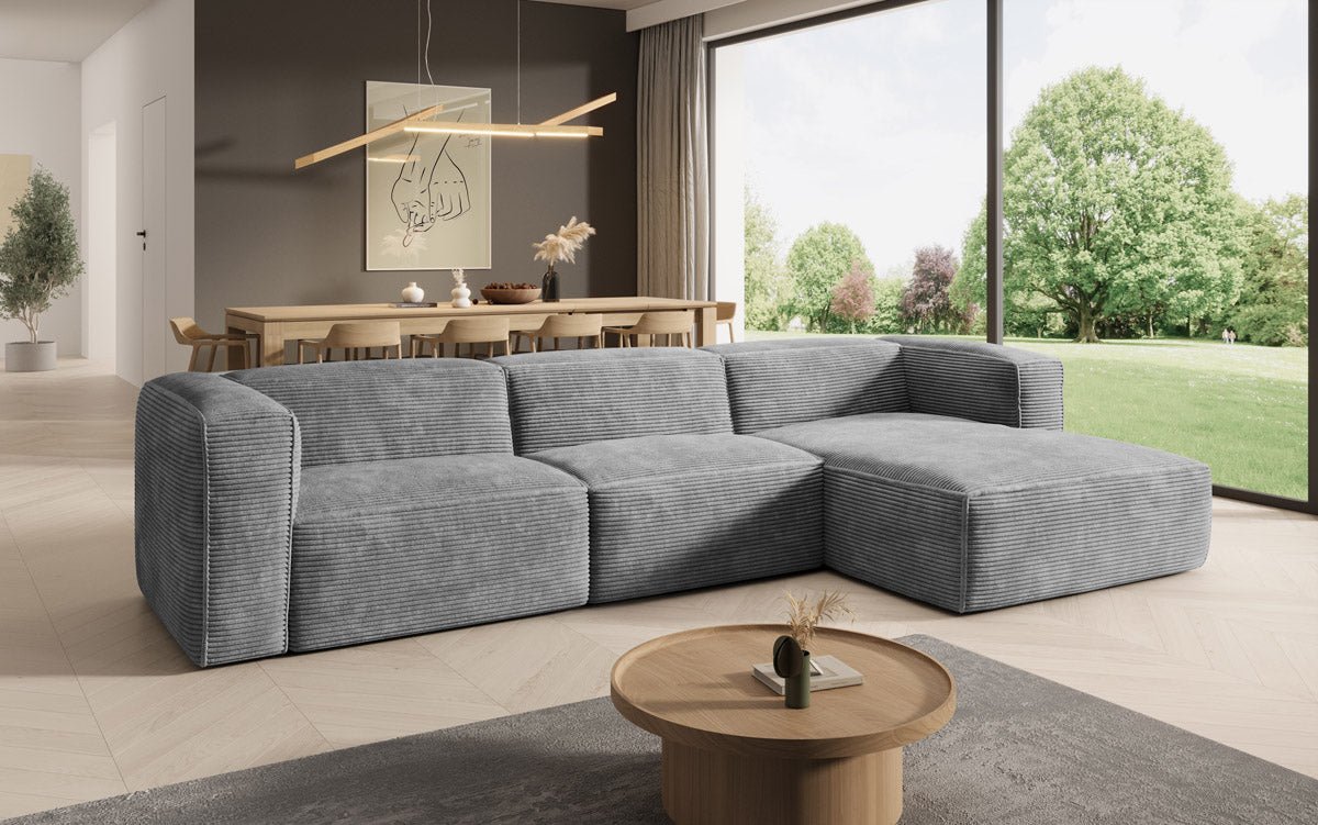 Designer Sofa Comfy L aus Kord