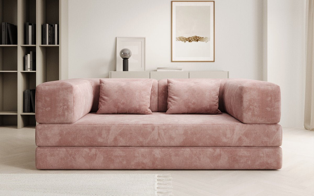 Designer Sofa Lazy 3 Sëtzer aus Cord
