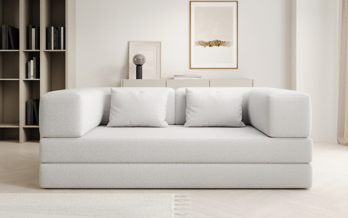 Designer Sofa Lazy 3 Sëtzer a Bouclé