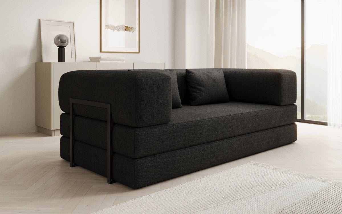 Designer Sofa Lazy 3 Sëtzer a Bouclé