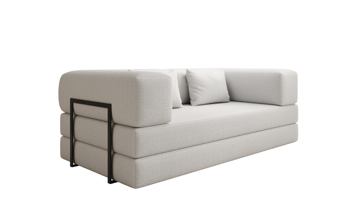 Designer Sofa Lazy 3 Sëtzer a Bouclé
