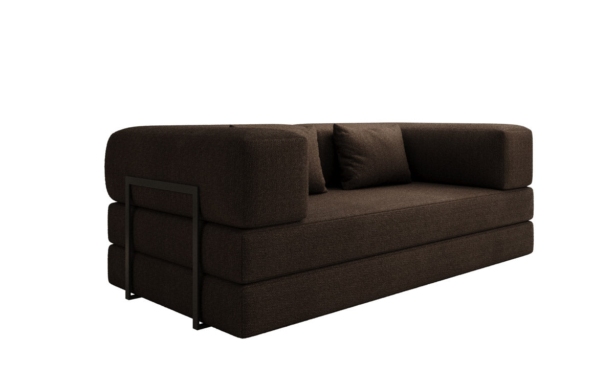 Designer Sofa Lazy 3 Sëtzer a Bouclé