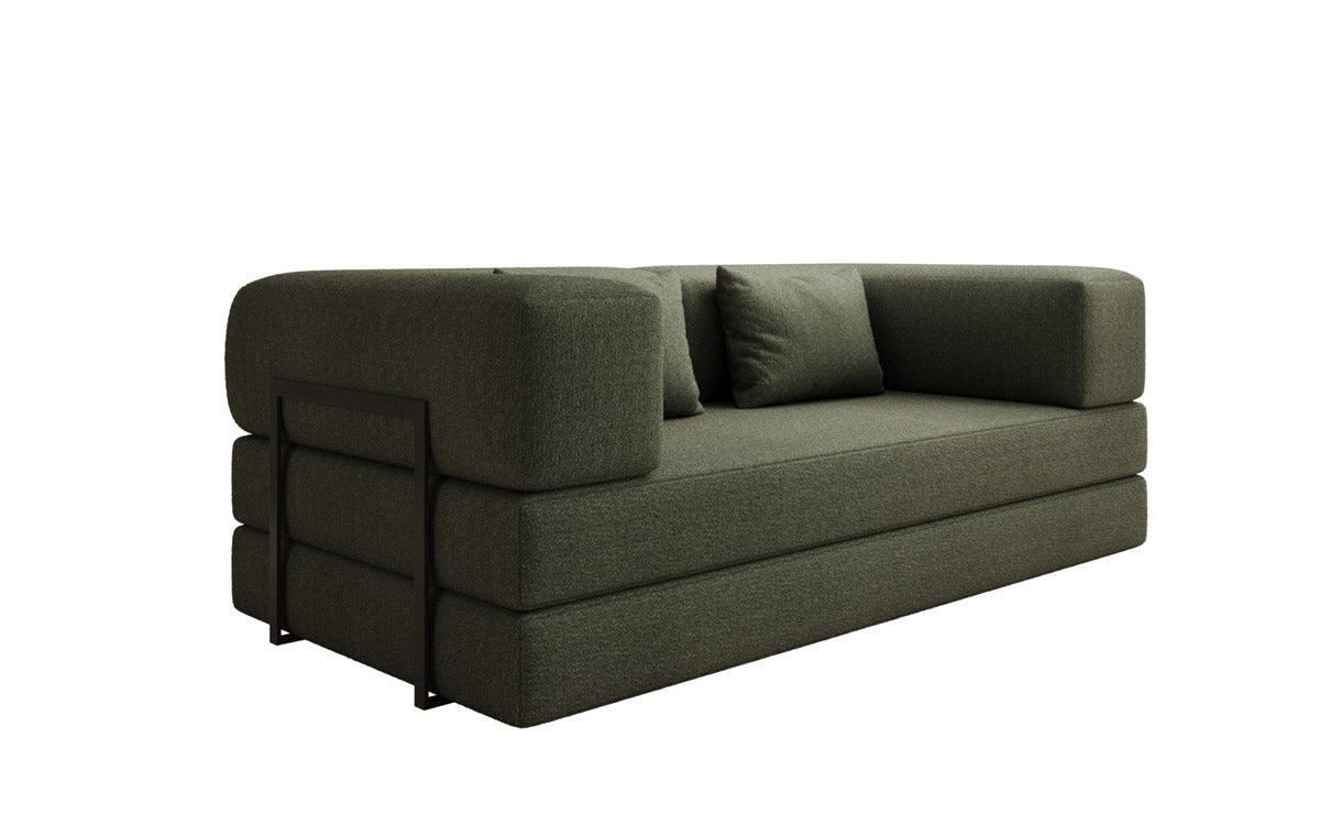 Designer Sofa Lazy 3 Sëtzer a Bouclé