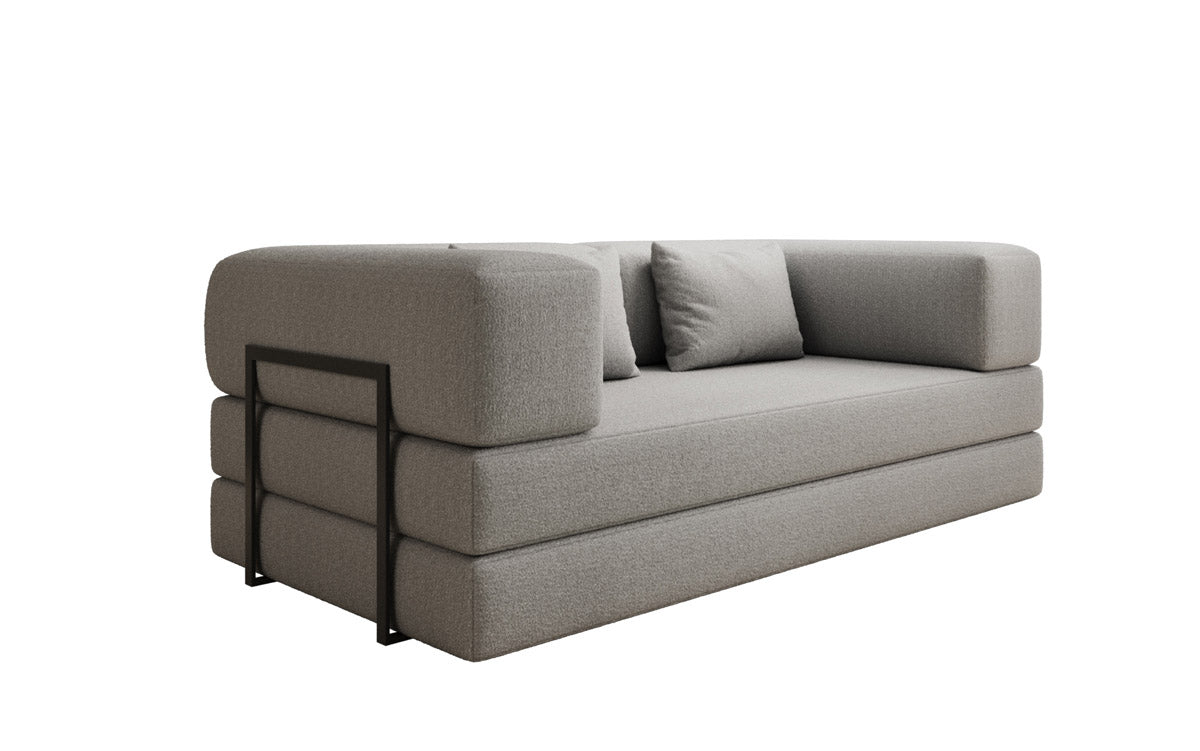 Designer Sofa Lazy 3 Sëtzer a Bouclé