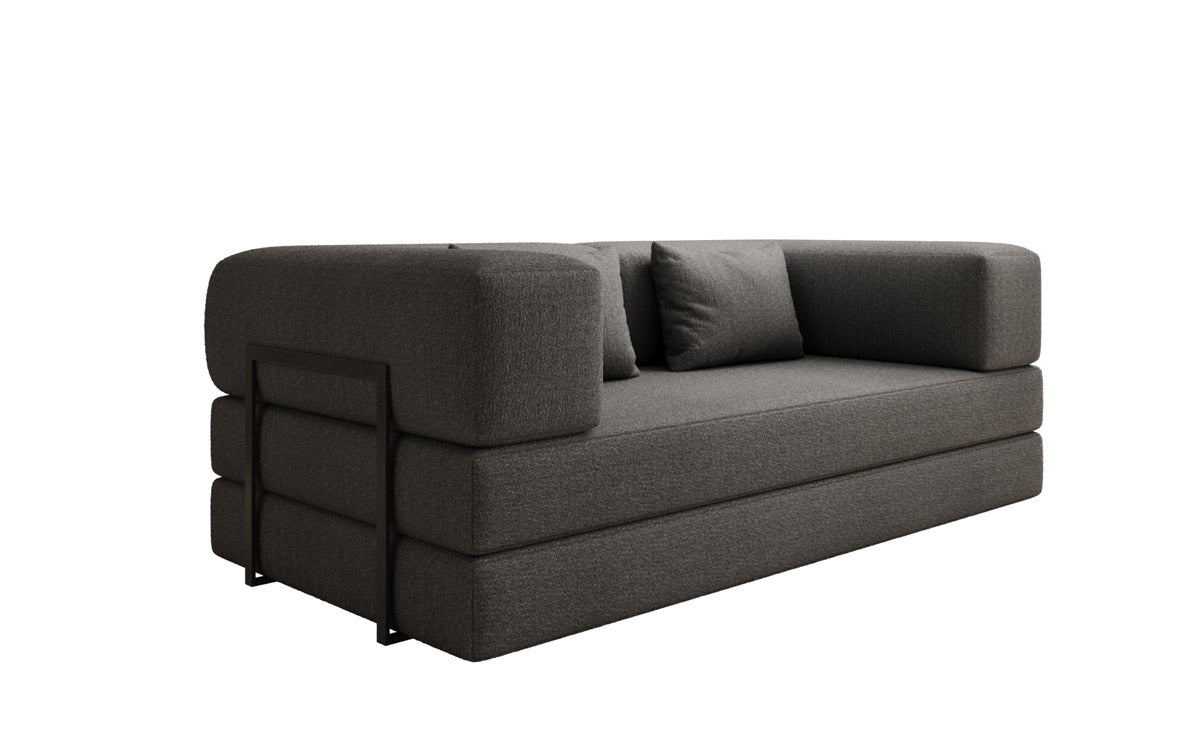Designer Sofa Lazy 3 Sëtzer a Bouclé