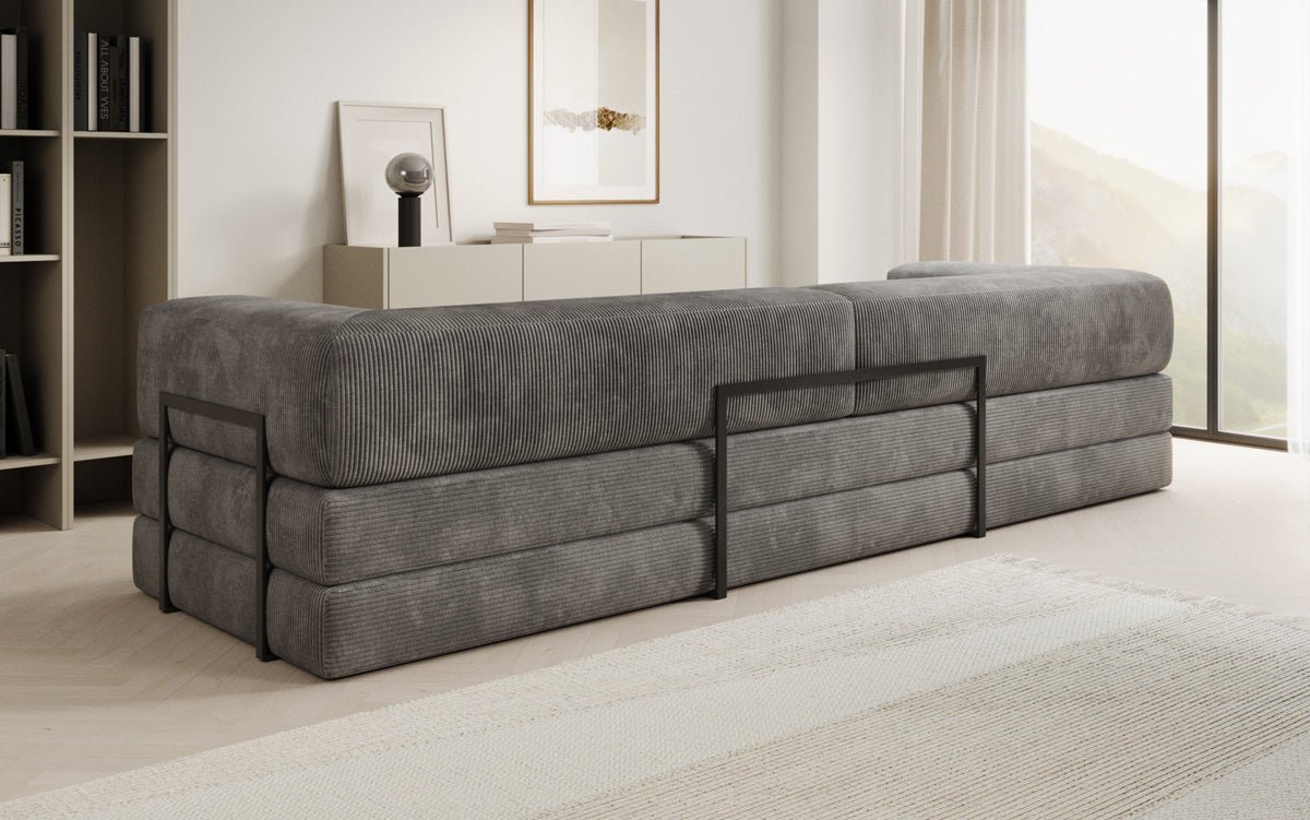 Designer Sofa Lazy 3 Sëtzer XXL a Kord