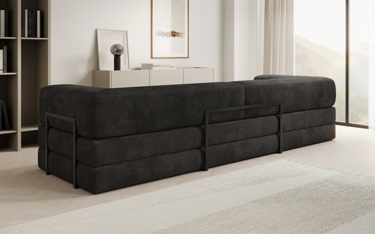 Designer Sofa Lazy 3 Sëtzer XXL a Kord