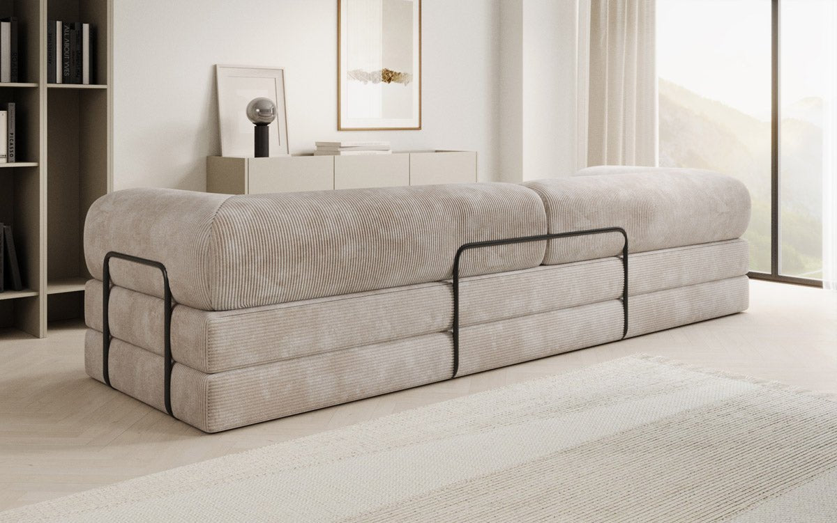 Designer Sofa Lazy 3 Sitzer XXL in Cord