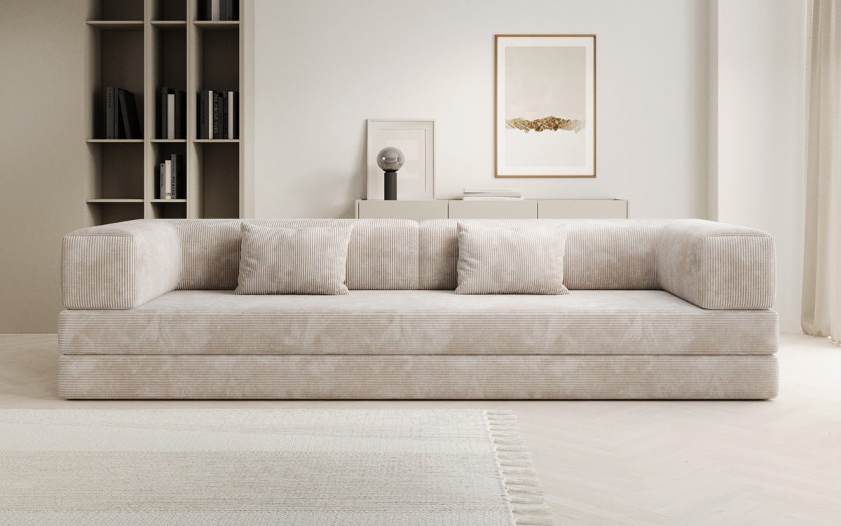 Designer Sofa Lazy 3 Sëtzer XXL a Kord