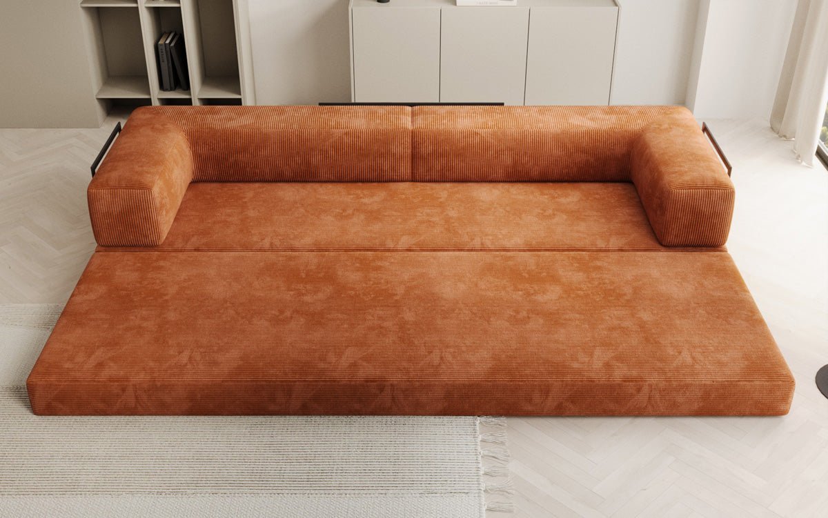 Designer Sofa Lazy 3 Sëtzer XXL a Kord