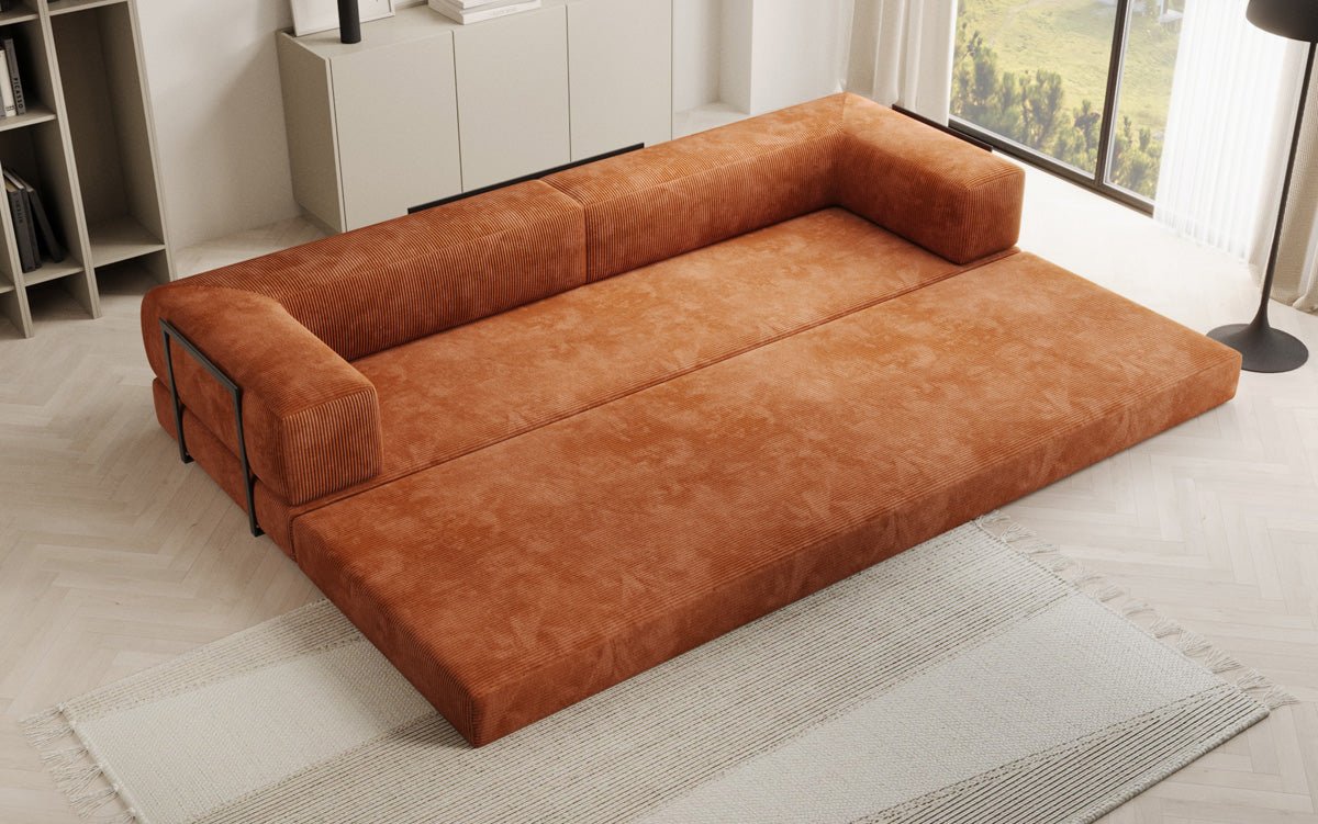 Designer Sofa Lazy 3 Sëtzer XXL a Kord
