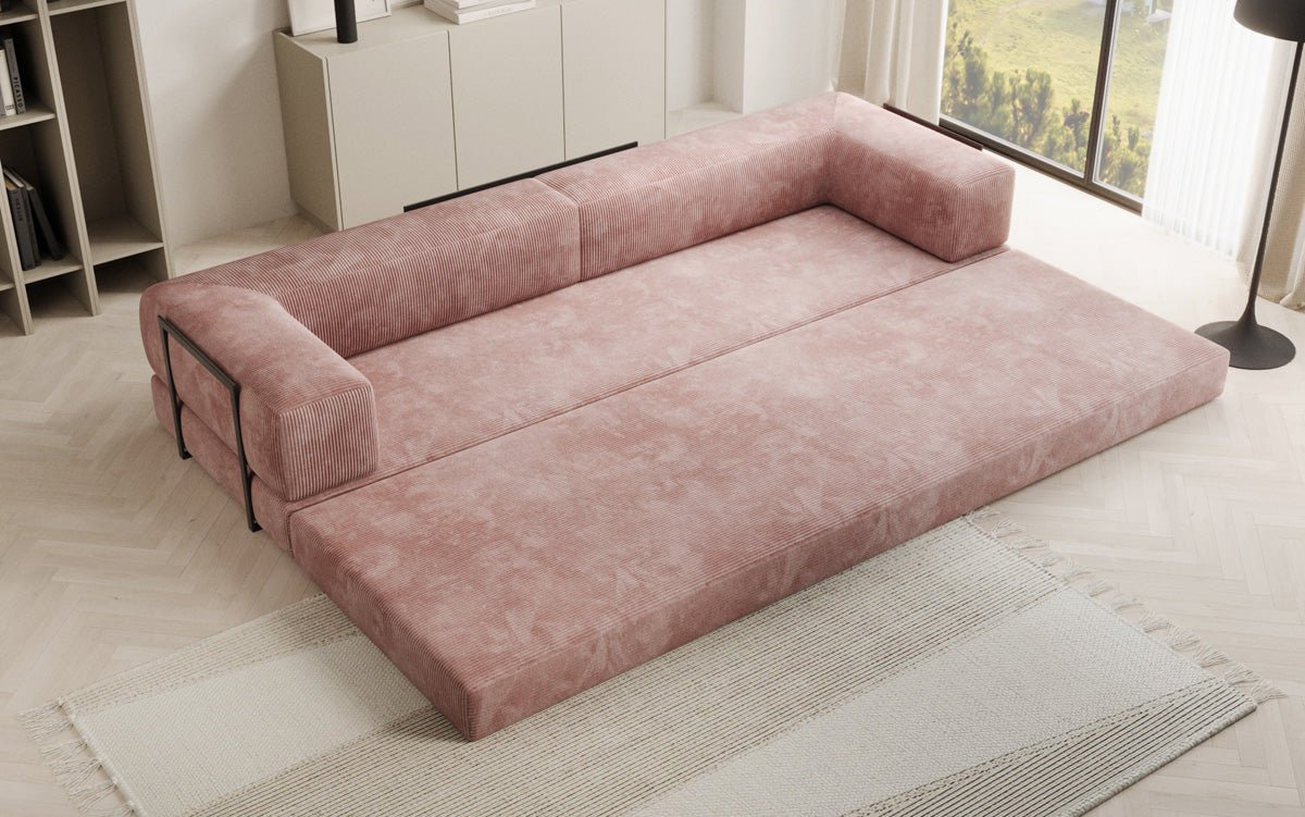 Designer Sofa Lazy 3 Sëtzer XXL a Kord