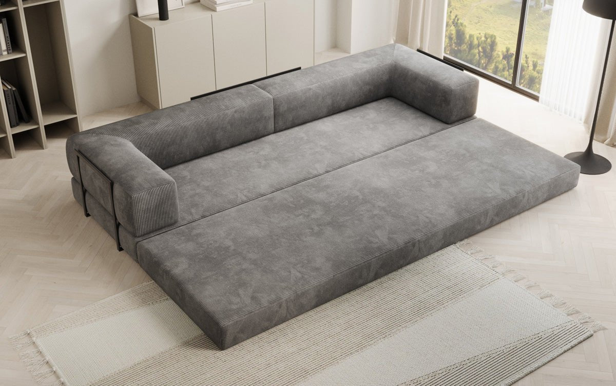 Designer Sofa Lazy 3 Sëtzer XXL a Kord