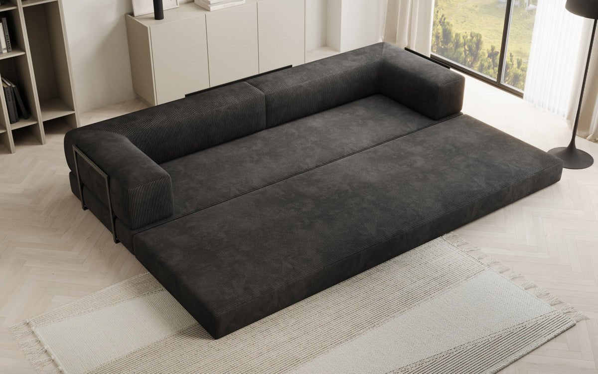 Designer Sofa Lazy 3 Sëtzer XXL a Kord