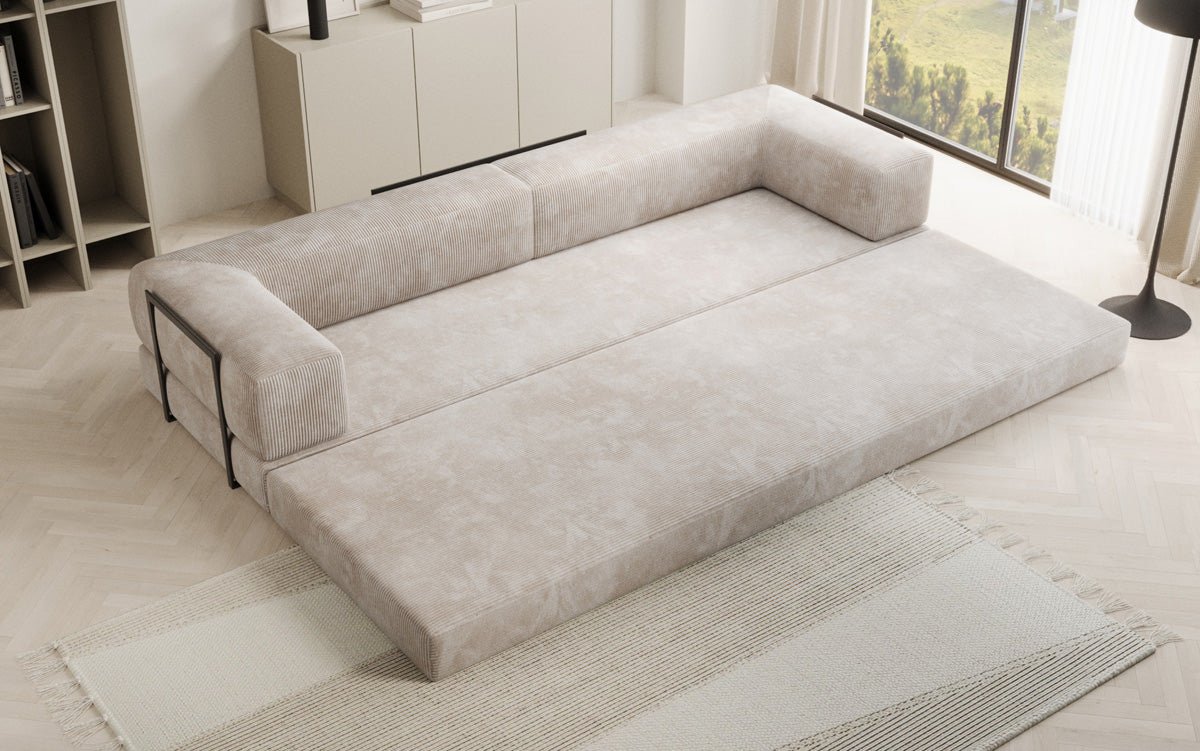 Designer Sofa Lazy 3 Sëtzer XXL a Kord
