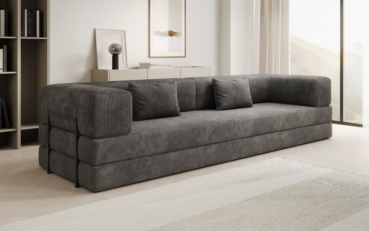 Designer Sofa Lazy 3 Sëtzer XXL a Kord