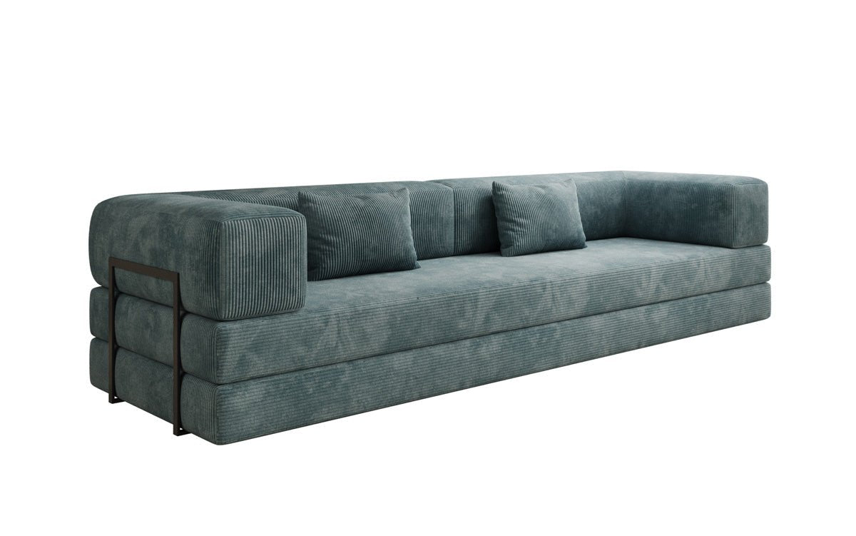 Designer Sofa Lazy 3 Sëtzer XXL a Kord