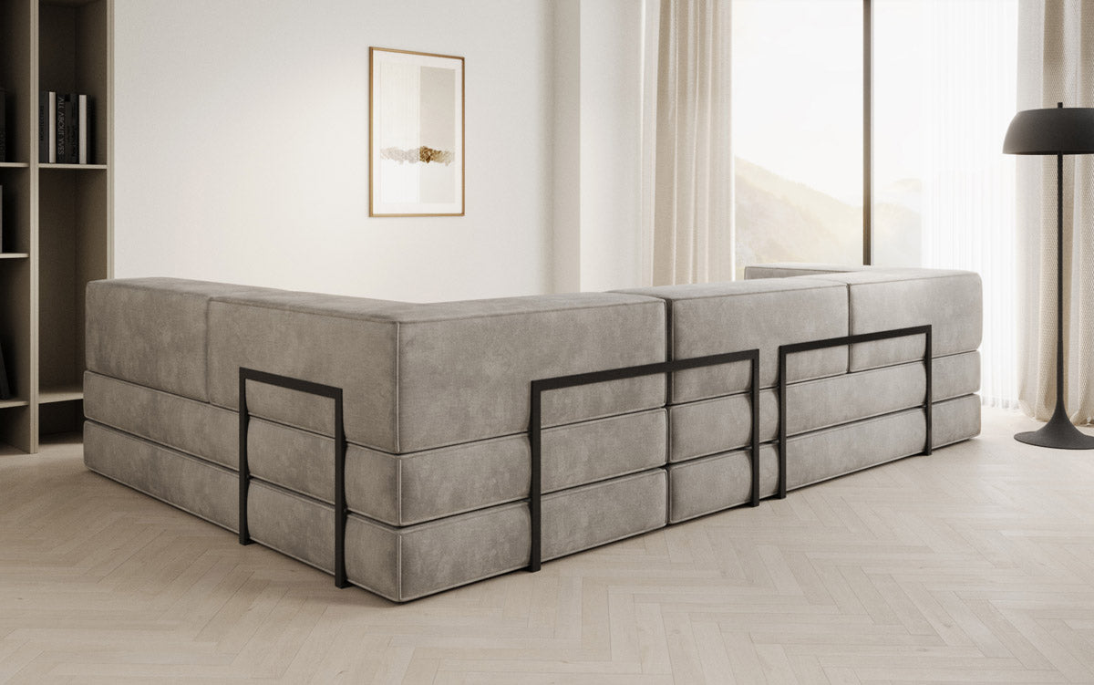 Designer Sofa Lazy L in Samt