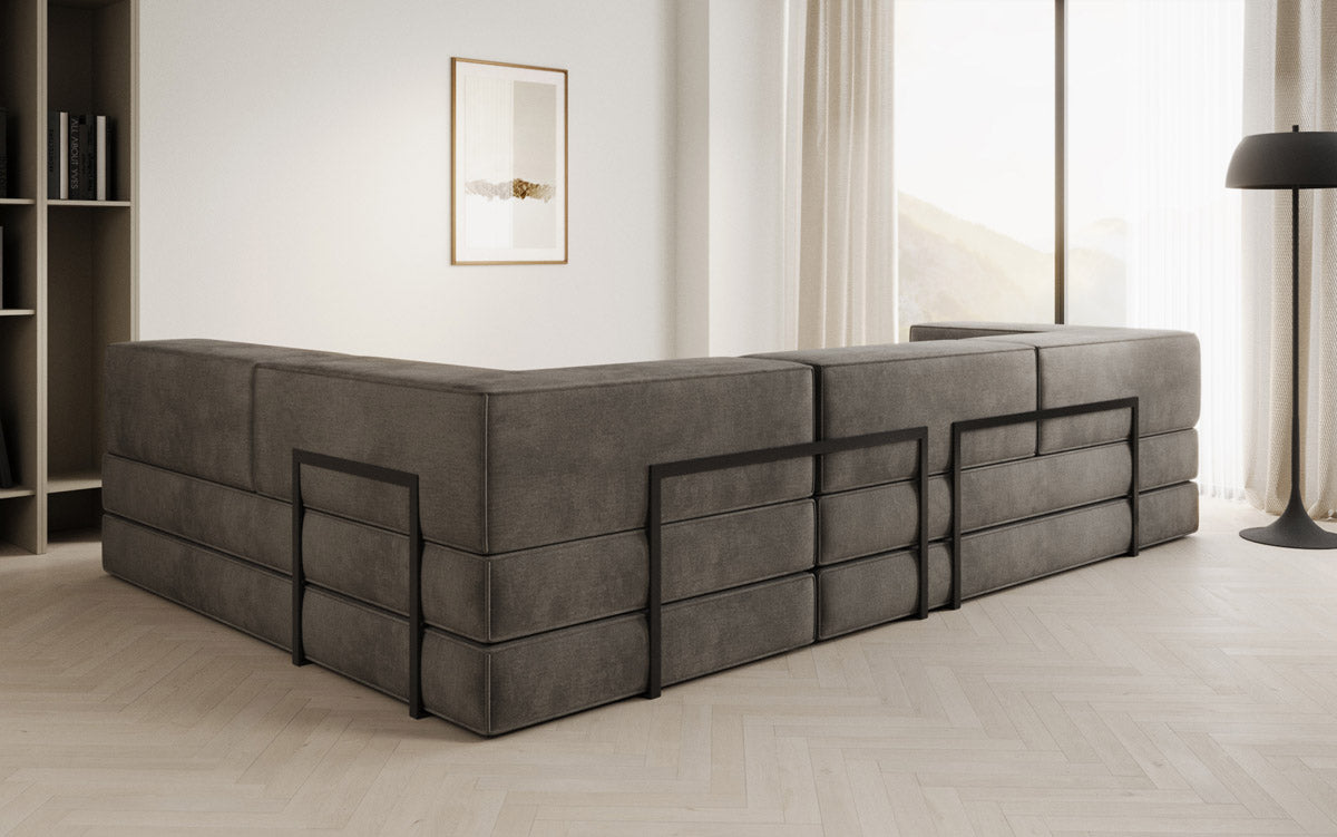 Designer Sofa Lazy L in Samt