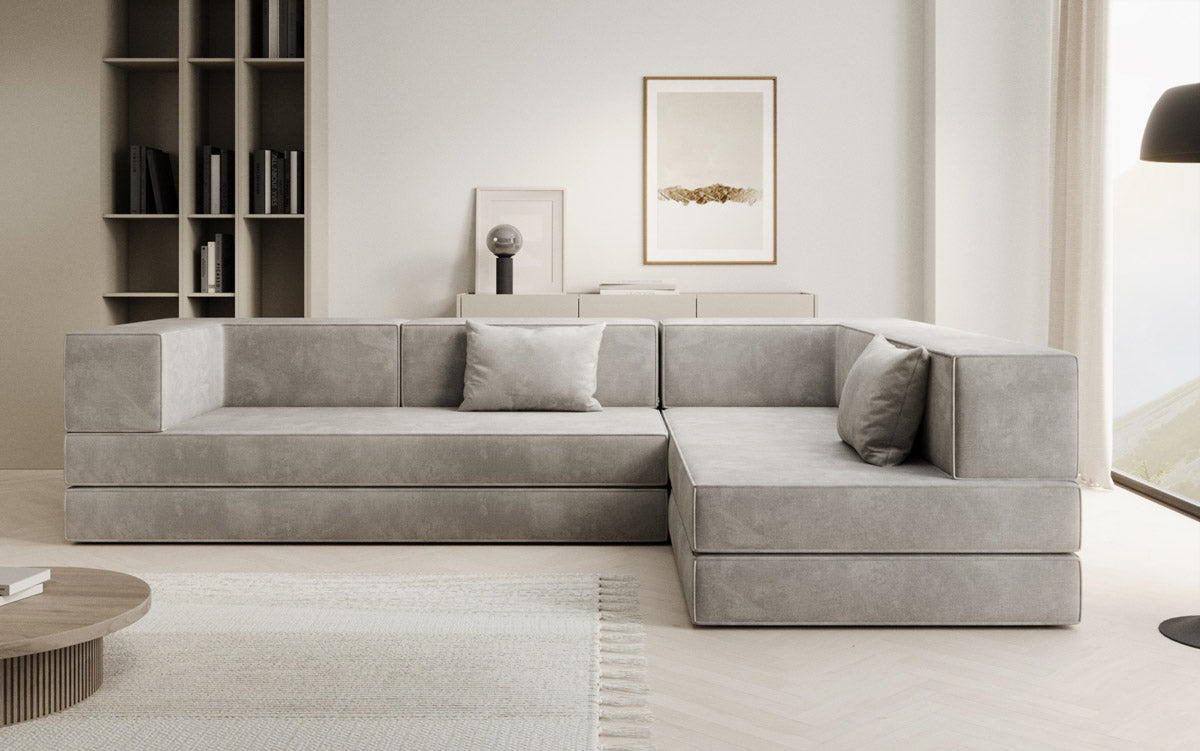 Designer Sofa Lazy L in Samt