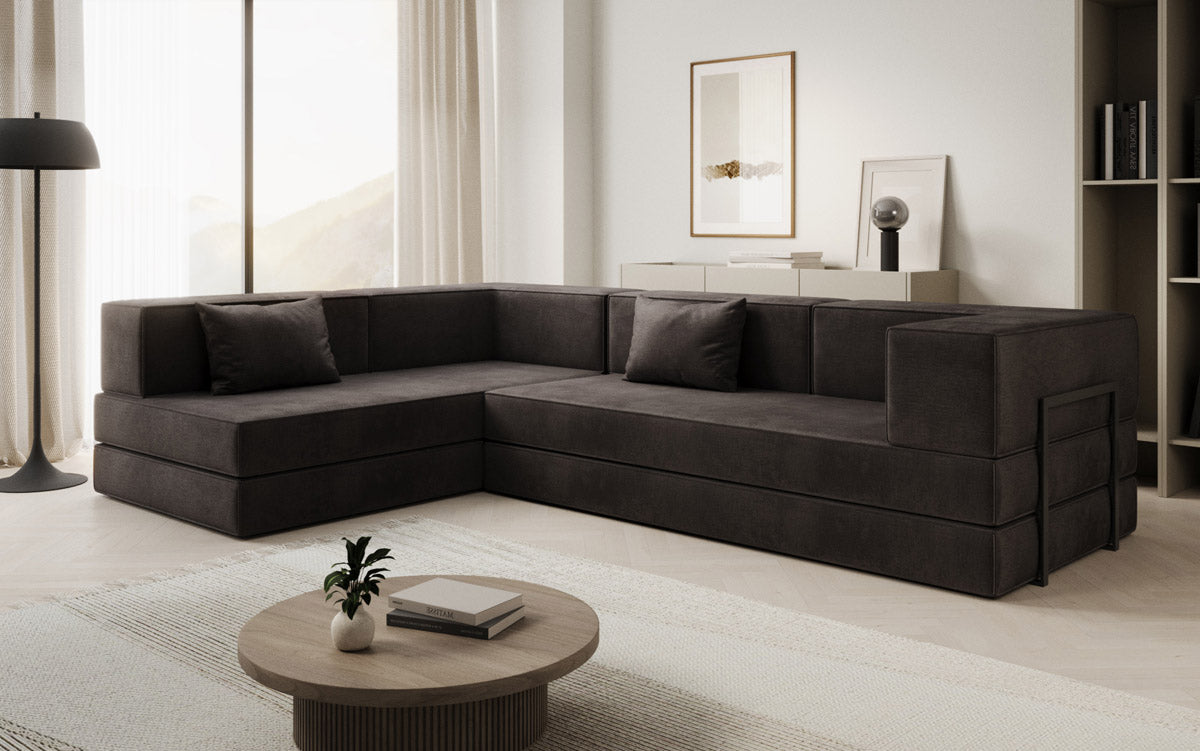 Designer Sofa Lazy L in Samt