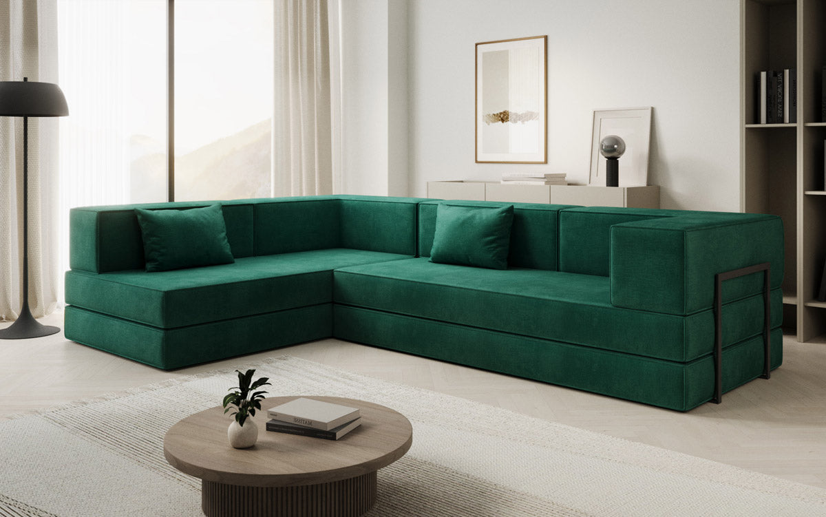 Designer Sofa Lazy L in Samt