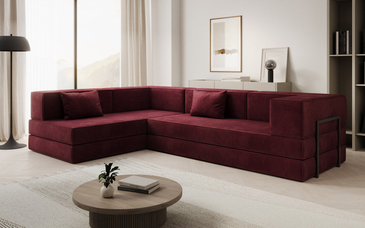 Designer Sofa Lazy L in Samt