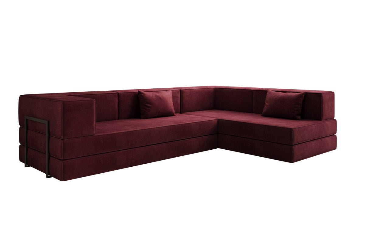Designer Sofa Lazy L in Samt