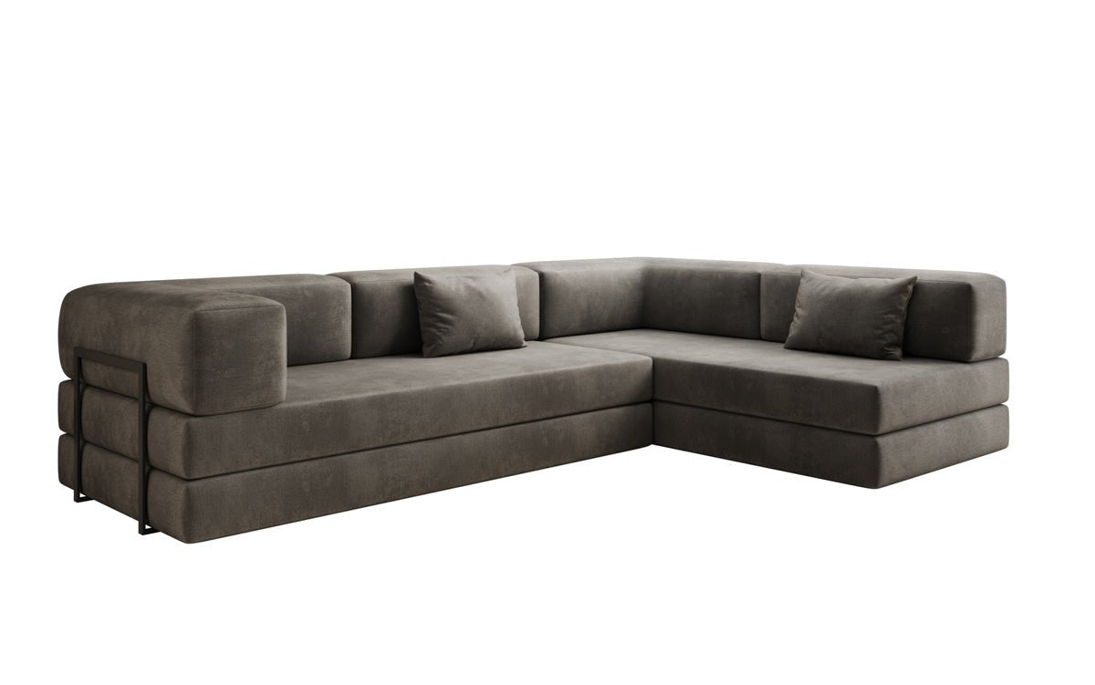 Designer Sofa Lazy L aus Samt