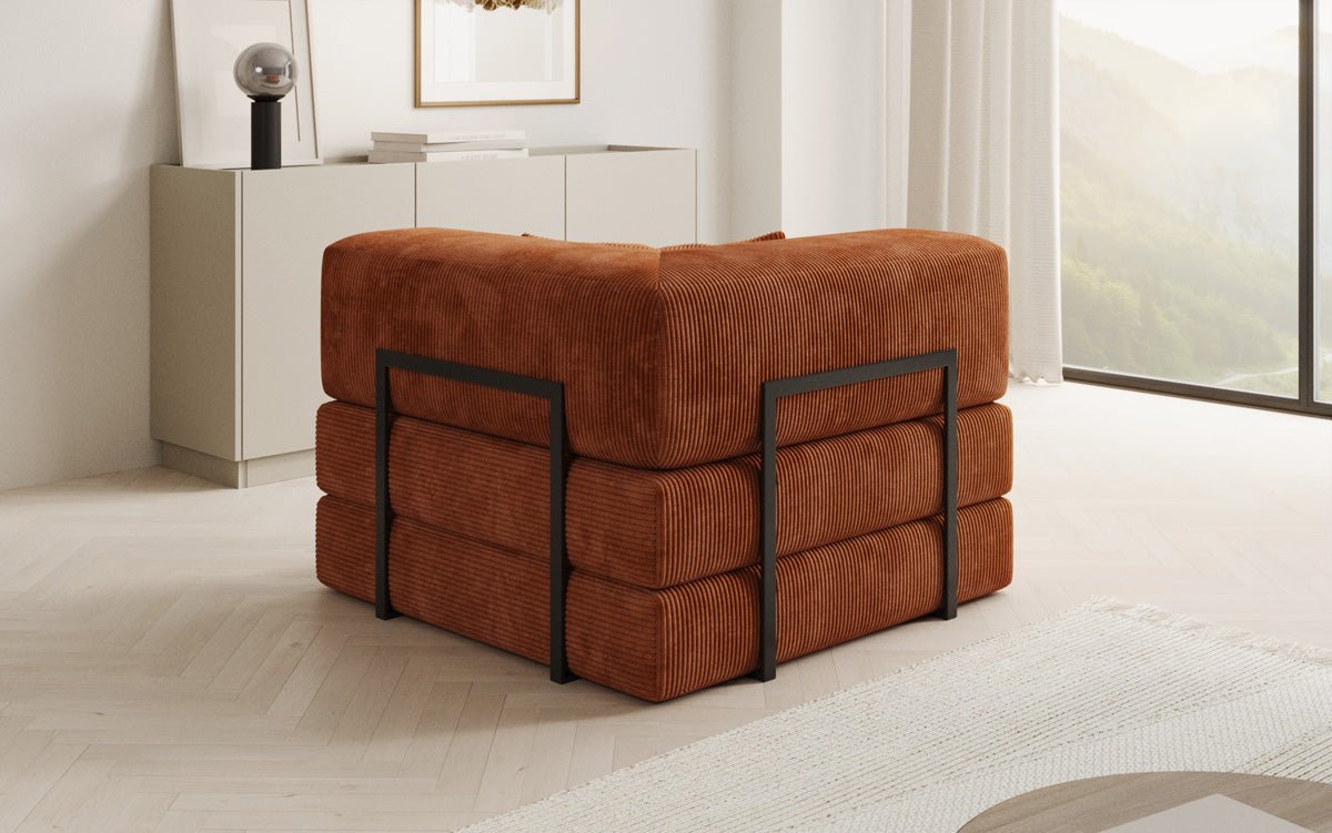 Designer Sofa-Sessel Lazy aus Cord