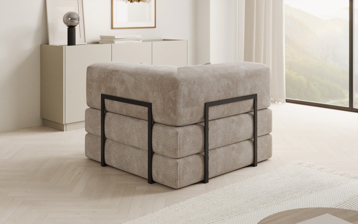 Designer Sofa-Sessel Lazy aus Cord