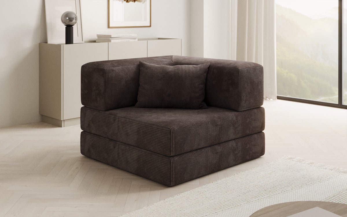 Designer Sofa-Sessel Lazy aus Cord