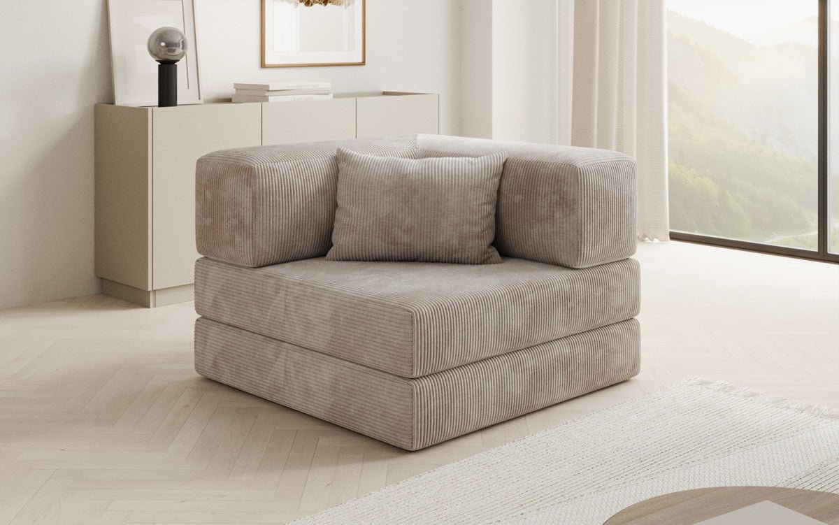 Designer Sofa-Sessel Lazy aus Cord