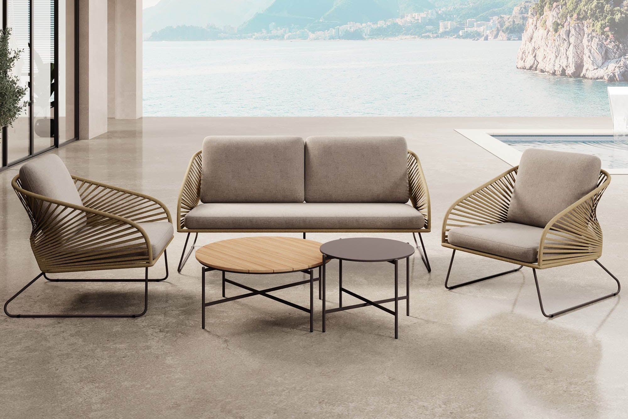 Garten Lounge Set Veleno - Aluminiumgestell